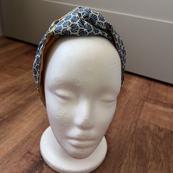 Cucitorino Geometric Floral Top Knot Headband Japanese Asian Inspired Fabric NEW - Picture 6 of 10